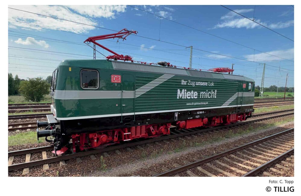 Tillig 04349 Elektrolokomotive 143 841-5 der DB Gebrauchtzug, Ep. VI - Einmalauflage 2025