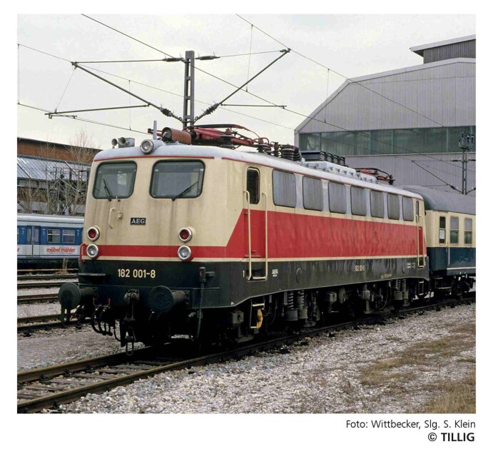 Tillig 04388 Elektrolokomotive 182 001-8 der DB, Ep. IV - Einmalauflage 2025
