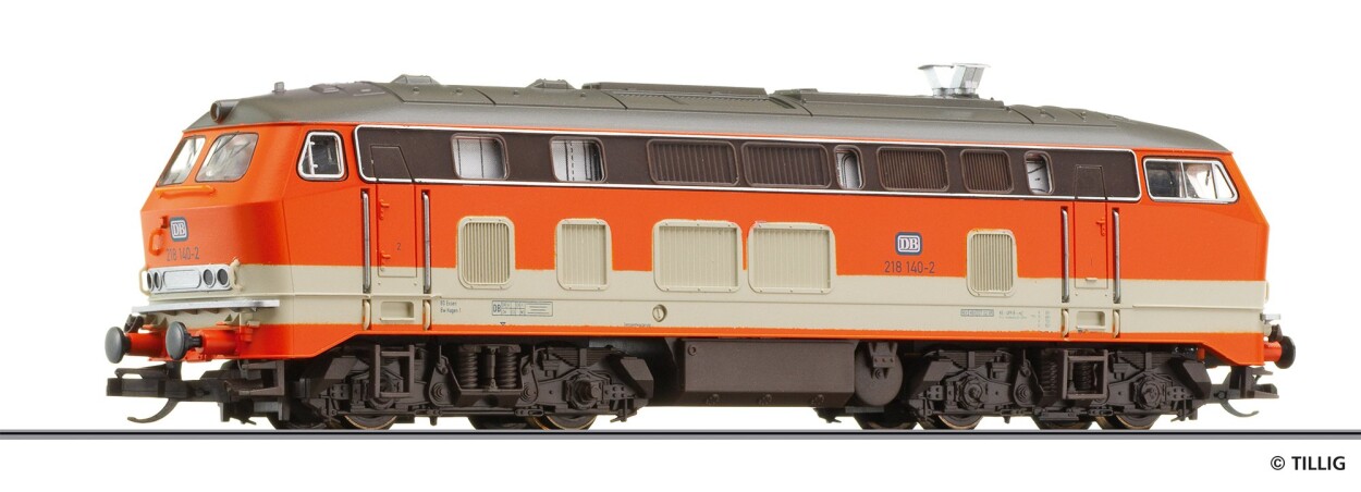 Tillig 04705 Diesellokomotive BR 218 der DB in City-Bahn – Lackierung, Ep. IV - Einmalauflage 2025