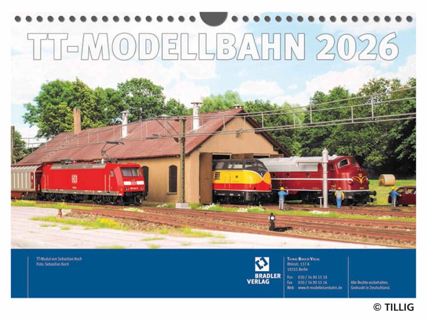 Tillig 09574 TT-Kalender 2026 - Einmalauflage 2025