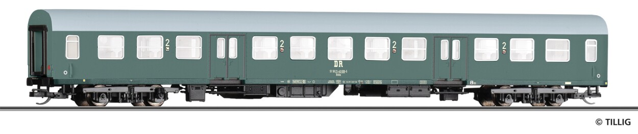 Tillig 12608 Reisezugwagen 2. Klasse Bmhe der DR, Ep. IV