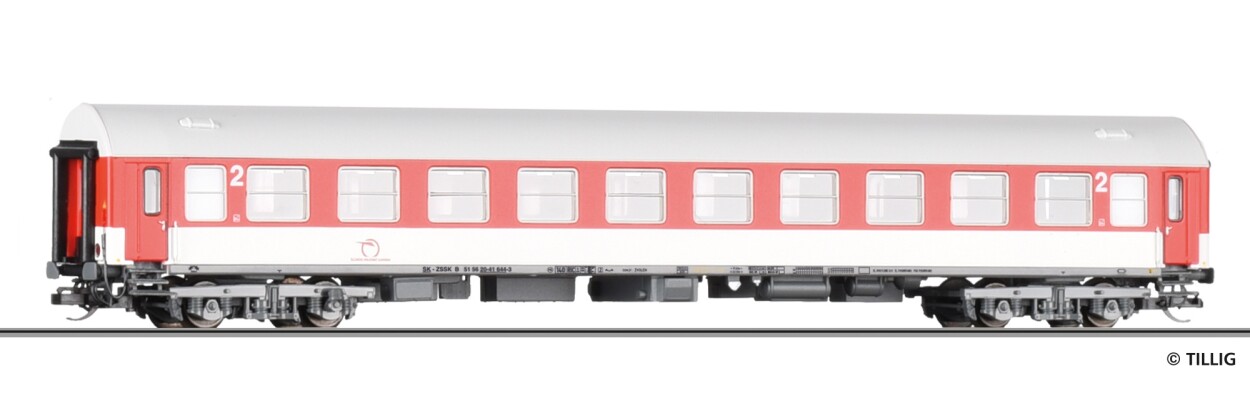 Tillig 16415 Reisezugwagen 2. Klasse, Typ Y/B 70, der ZSSK, Ep. VI