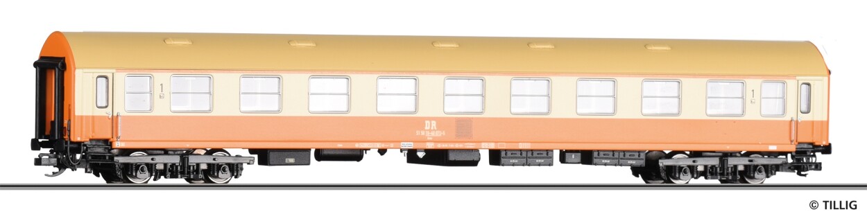 Tillig 16419 Reisezugwagen „Städteexpress“ 1. Klasse, Typ Y/B70, der DR, Ep. IV