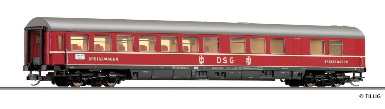 Tillig 16598 Speisewagen „DSG“ WR4üm-64 der DB, Ep. III