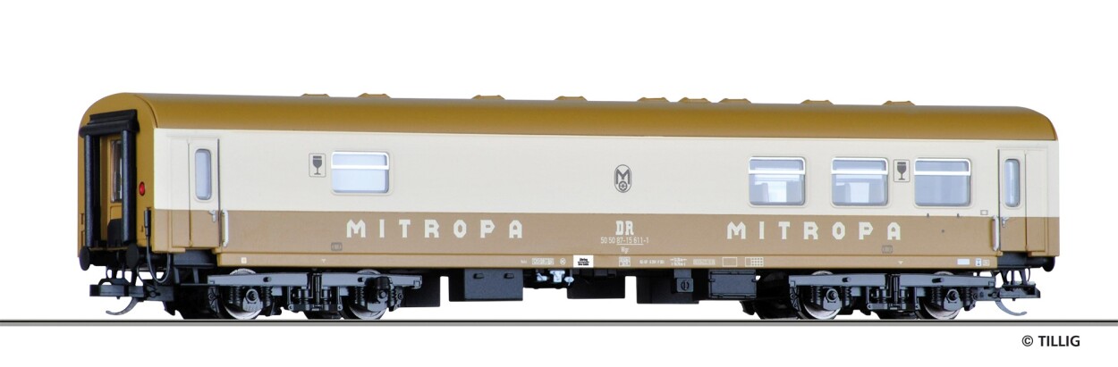 Tillig 16753 Buffetwagen Wgr der DR, Ep.IV