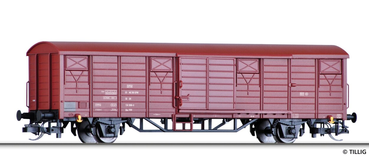 Tillig 17180 Gedeckter Güterwagen Gbs 1500 der DR, Ep. IV