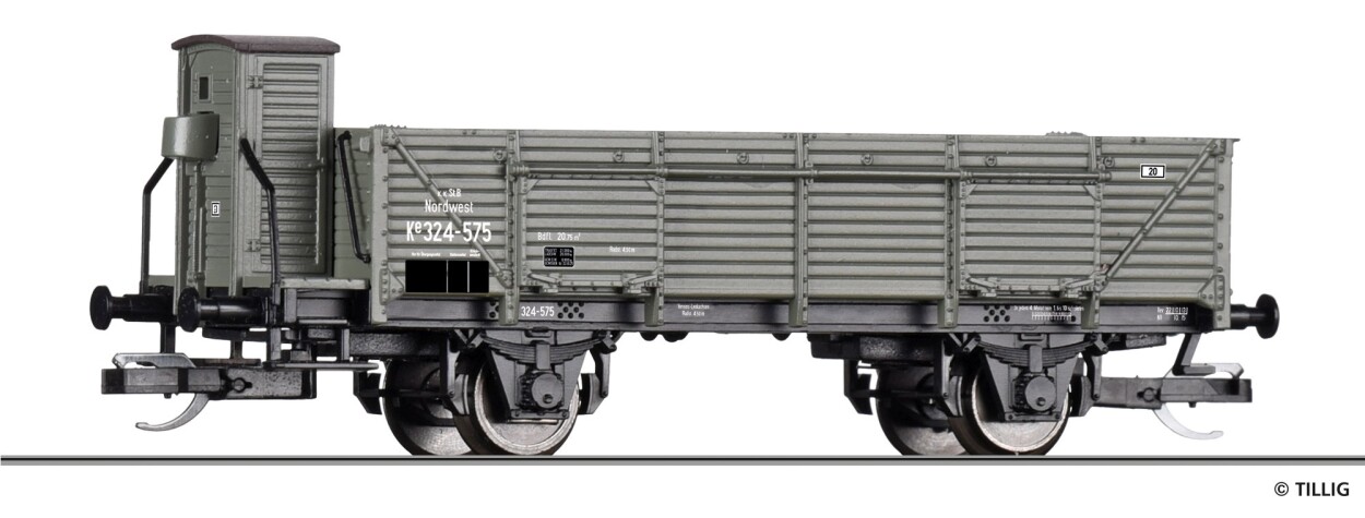 Tillig 17640 Offener Güterwagen Ke der k.k.St.B., Ep. I