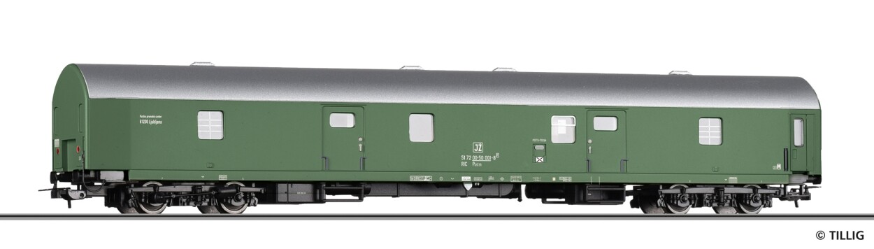 Tillig 75011 Bahnpostwagen der Jugoslawischen Post, Ep. IV