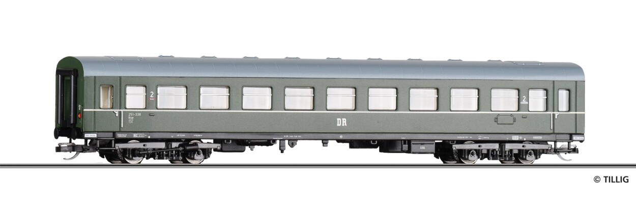 Tillig 95619 Reisezugwagen 2. Klasse B4ge der DR, 2. Betriebsnummer, Ep. III