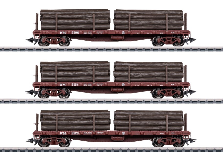 Märklin 45600 US-Rungenwagen-Set zur Shay II