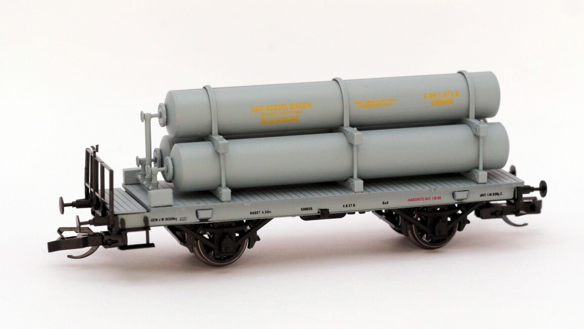 Quack & Salber 25039 bay. Gaskesselwagen 50025, K. Bay. Sts. B., Epoche I, TT