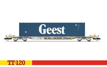 Hornby TT6033 Containertragwagen TOUAX Sffgmss IFA Wagon GEEST 45ft Container