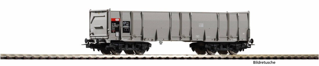 PIKO 98553F2 Hochbordwagen Eaos SBB VI, grau, #2