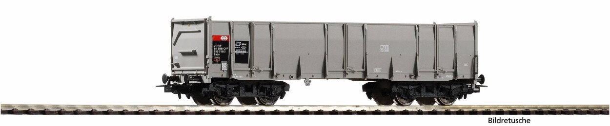 PIKO 98553F4 Hochbordwagen Eaos SBB VI, grau, #4