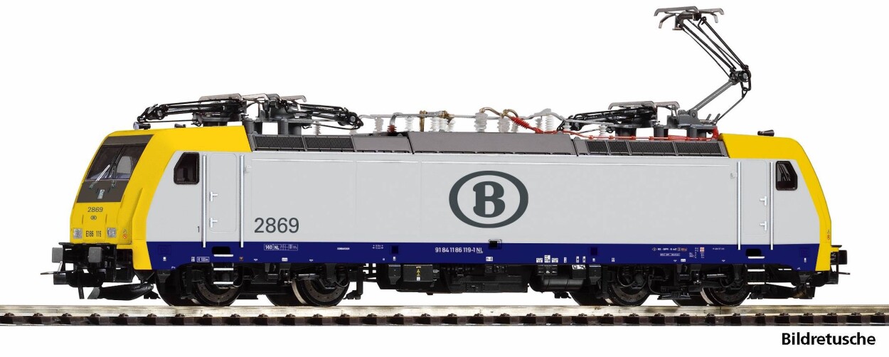PIKO 21762 E-Lok BR 186 SNCB Ep. VI Sound