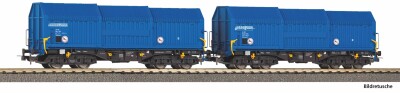 PIKO 28307 2er Set Teleskophaubenwagen VTG Ep. VI