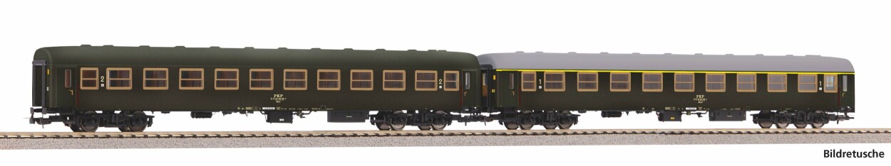 PIKO 28321 2er Set Personenwg. 1. Kl. + 2. Kl. PKP Ep. IV