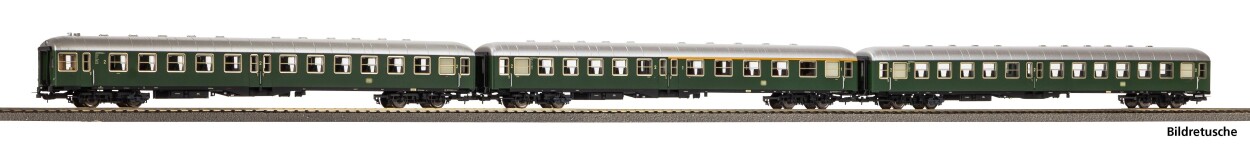 PIKO 28326 3er Set yl-Wg. Mit Steuerwagen DB Ep. III