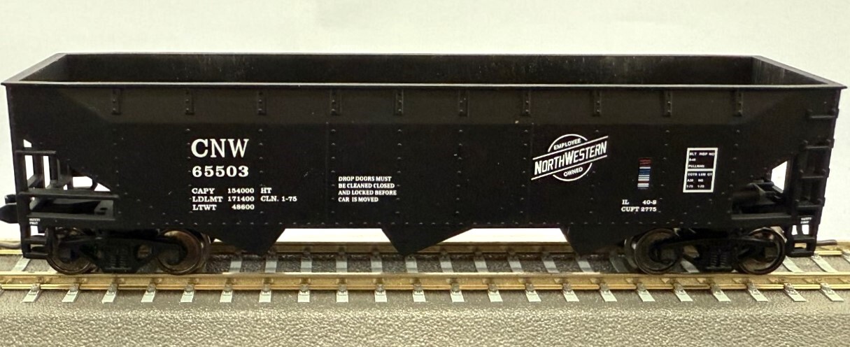 Zeuke-TT 65503 mtb Selbstentladewagen schwarz 3-bay Hopper CNW 65503