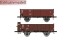 H&Auml;DL 25117  G&uuml;terwagenset I, 2 offene G&uuml;terwagen Ep. III DR Exklusivmodell Nr. 12