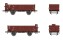 H&Auml;DL 25118  G&uuml;terwagenset II, 2 offene G&uuml;terwagen Ep. III DR Exklusivmodell Nr. 13