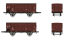 H&Auml;DL 25121 G&uuml;terwagenset VI, 2 gedeckte G&uuml;terwagen Ep. IV DR Exklusivmodell Nr. 16