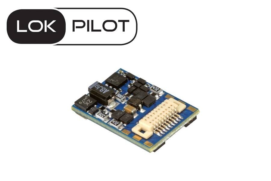 ESU 59818-T_DL LokPilot 5 micro Multiprotokolldecoder DCC/MM/SX/M4, Next18 Schnittstelle für Tillig Schlepptenderdampflok