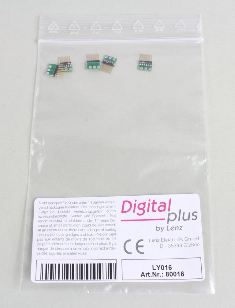 LENZ Stecker NEM651 – 6-poliger Stecker Zum Anlöten Für Modelleisenbahn & Digitaltechnik