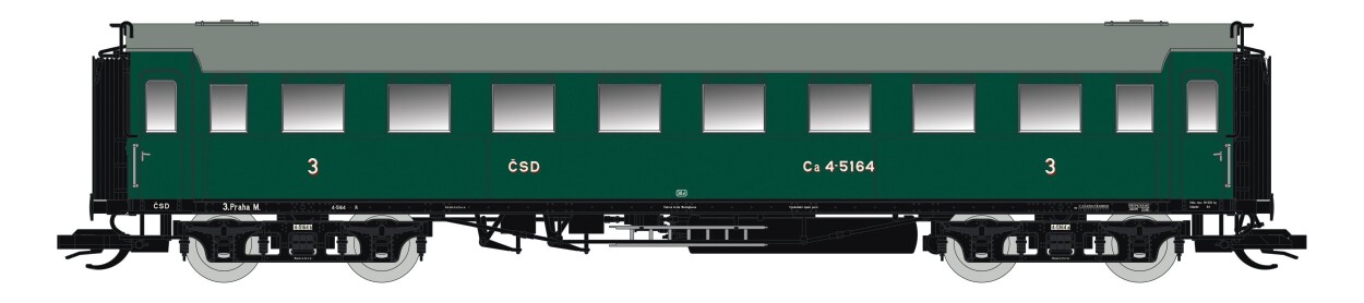 Saxonia 120190 Personenwagen C4Ü Sa 07 m. Beleuchtung, CSD Ep.III