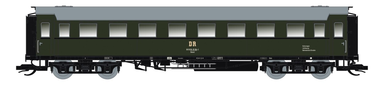 Saxonia 120196 Personenwagen C4Ü Sa 07, DR Ep.IV