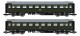 Saxonia 120197 2er Set Personenwagen C4&Uuml; Sa 07 m. Beleuchtung, DR Ep.IV