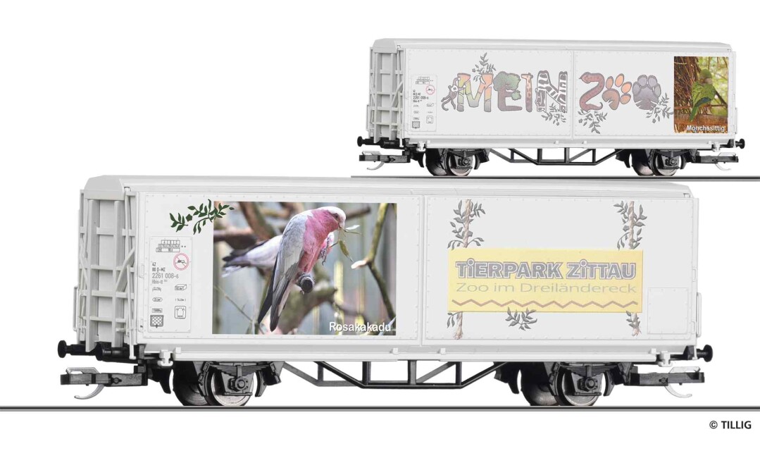 Tillig 14856 START-Schiebewandwagen Hbis-tt „Mein Zoo“, Ep. VI