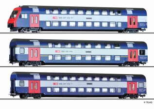 Tillig 70066 3tlg. Doppelstockwagenset der SBB,  Ep. V