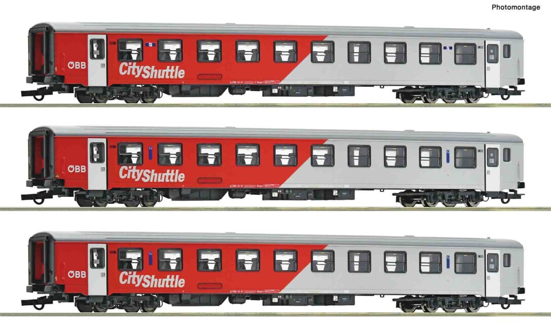 Roco 6200191 3-tlg. Set: Nahverkehrswagen „CityShuttle“, ÖBB, Ep. VI
