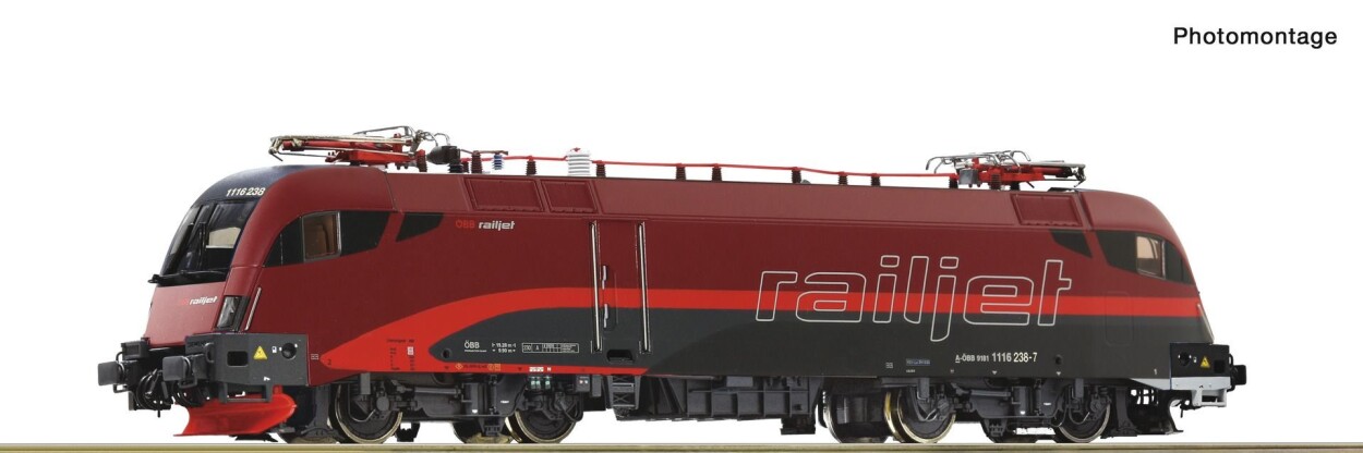 Roco 7520208 Elektrolokomotive 1116 238-7 „Railjet“, ÖBB, Ep. VI, AC mit Sound