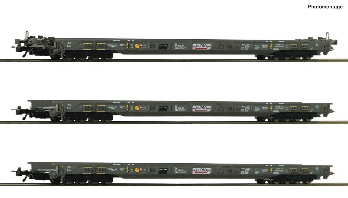 Roco 6600092 3-tlg. Set: Rollende Autobahn, HUPAC, Ep. V