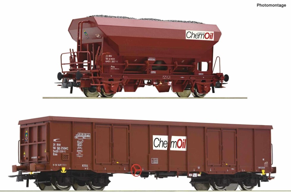 Roco 6600221 2-tlg. Set: Güterwagen, Ep. VI