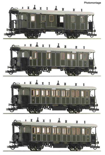 Roco 6200197 4-tlg. Set: Lokalbahnzug, K.Bay.Sts.B, Ep. I
