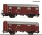 Roco 6600248 2-tlg. Set: Gedeckte Postg&uuml;terwagen, Privat, Ep. IV