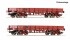 Roco 6600224 2-tlg. Set: Niederbordwagen, SNCF, Ep. III