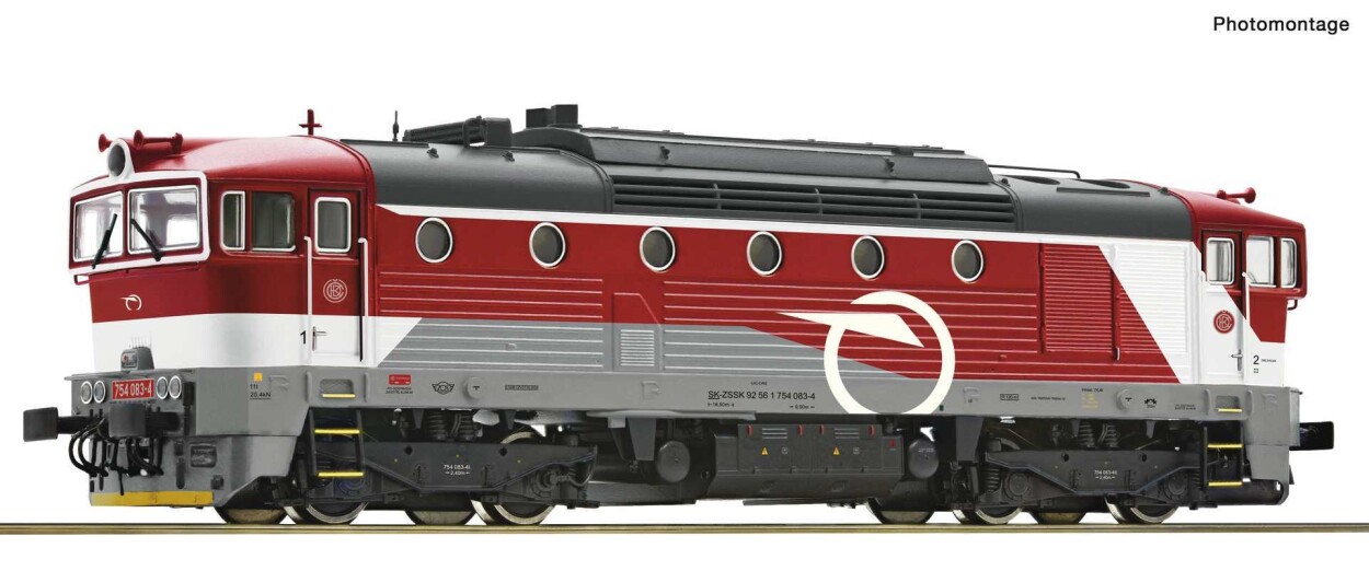 Roco 7300082 Diesellokomotive 754 083-4, ZSSK, Ep. VI, analog