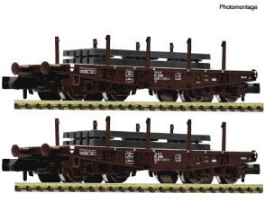 Fleischmann 6660135 2-tlg. Set: Schwerlast-Flachwagen,...