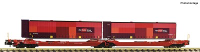Fleischmann 6660133 Doppeltaschen-Gelenkwagen T3000e,...