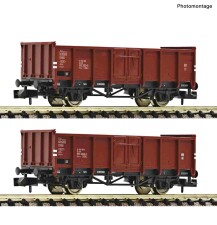 Fleischmann 6660138 2-tlg. Set: Offene G&uuml;terwagen,...