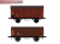 H&Auml;DL 25122 G&uuml;terwagenset VII, 2 gedeckte G&uuml;terwagen Ep. IV DB Exklusivmodell Nr. 17