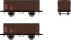H&Auml;DL 25122 G&uuml;terwagenset VII, 2 gedeckte G&uuml;terwagen Ep. IV DB Exklusivmodell Nr. 17