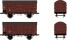 H&Auml;DL 25122 G&uuml;terwagenset VII, 2 gedeckte G&uuml;terwagen Ep. IV DB Exklusivmodell Nr. 17