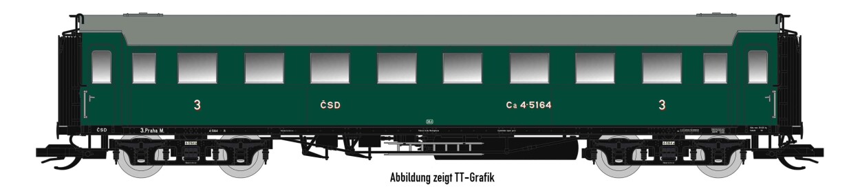 Saxonia 87190 Personenwagen C4Ü Sa 07 m. Beleuchtung, CSD Ep.III