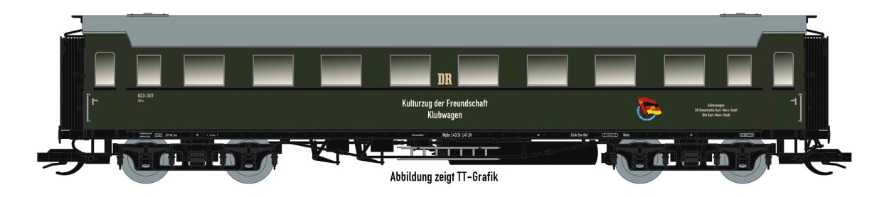 Saxonia 87221 Personenwagen C4Ü Sa 07 "Kulturzug", DR Ep.III
