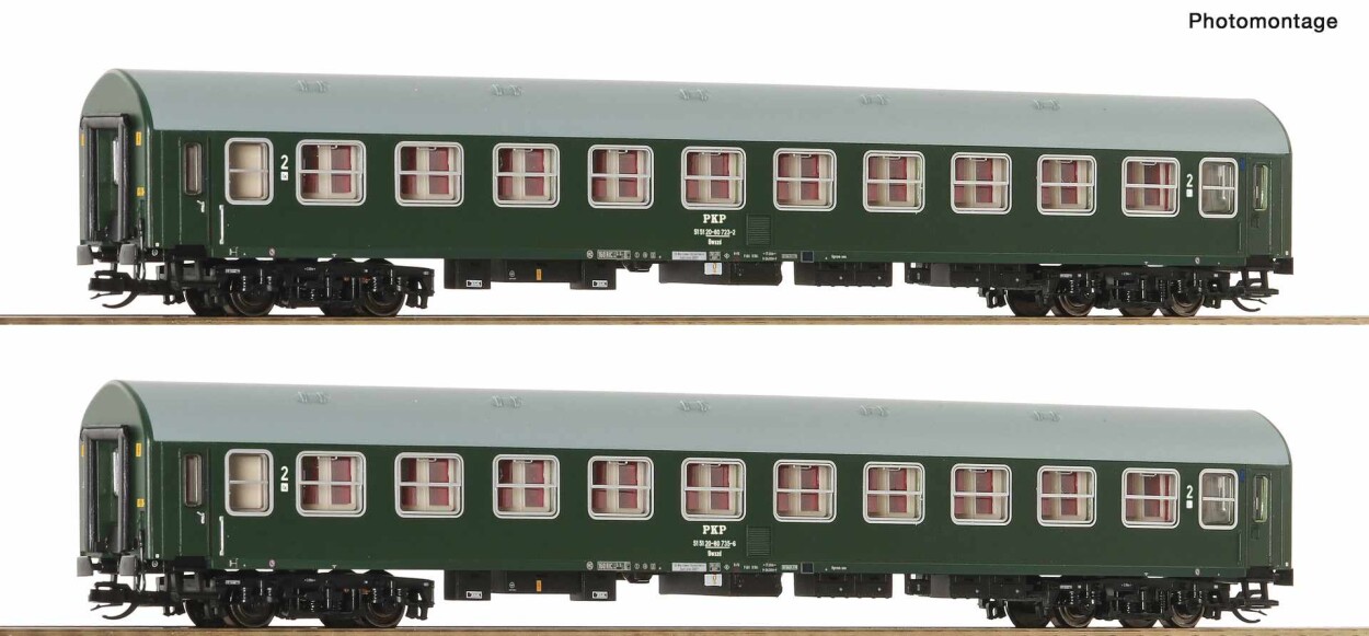 Roco 6280043 2-tlg. Set: Reisezugwagen, PKP, Ep. IV